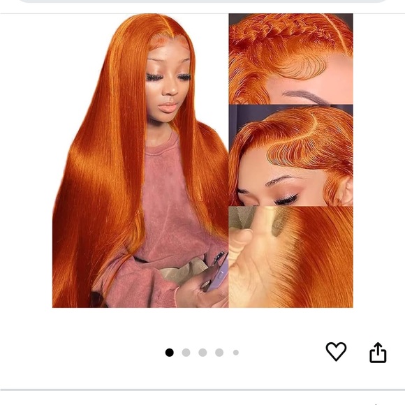 100% Human Hair Wig Ginger - Picture 10 of 10
